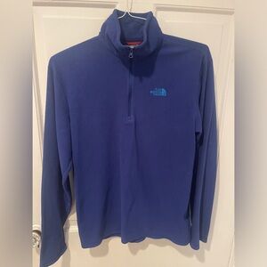 The North Face Men’s Small Blue Fleece Polartec 1/4 zip pullover